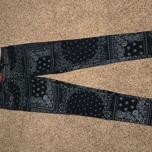 Royal Bones Print Blue Jeans Womens Size 13 Nice